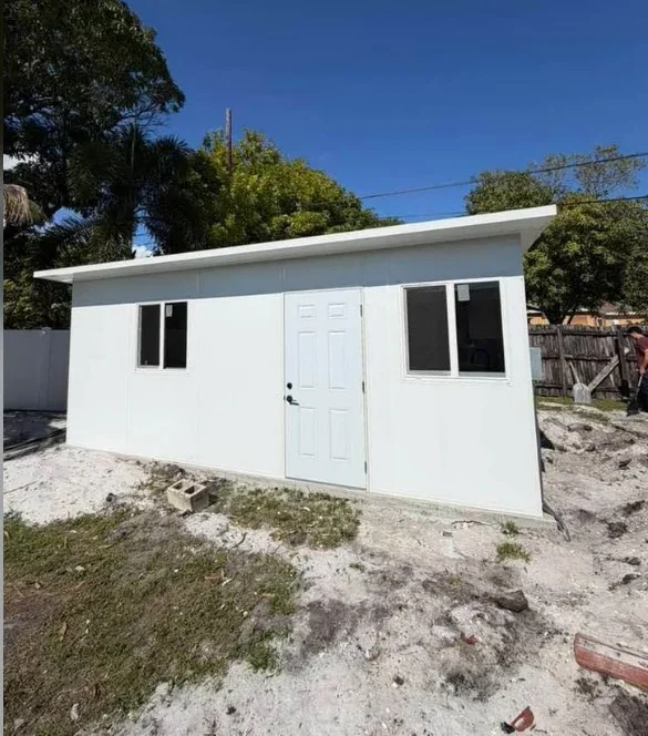 Example ADU exterior finish, representative style for Palm Beach County