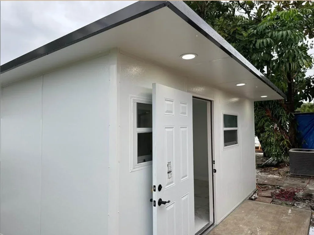 Example ADU exterior finish, representative style for the Sarasota area