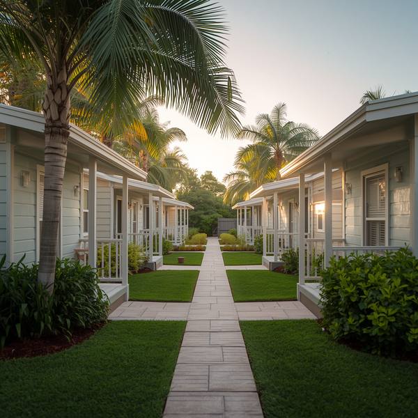 Cluster Homes — small group of homes on a shared parcel